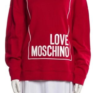 Love Moschino Graphic Print crewneck pullover
